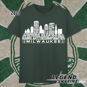 Milwaukee Basketball Team 23 Player Roster, Milwaukee City Skyline shirt