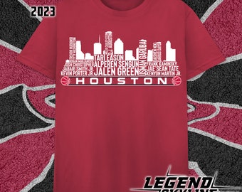 Houston Basketball Team 23 Player Roster, Houston City Skyline shirt
