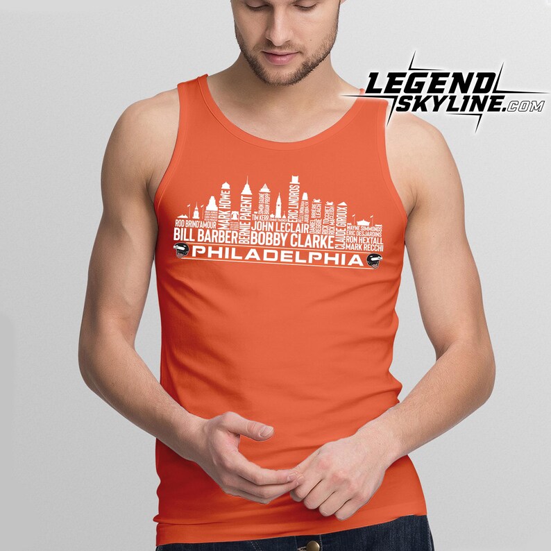 Koszulka Philadelphia City Skyline, najwspanialsza drużyna wszech czasów, Philadelphia Hockey Legends zdjęcie 8