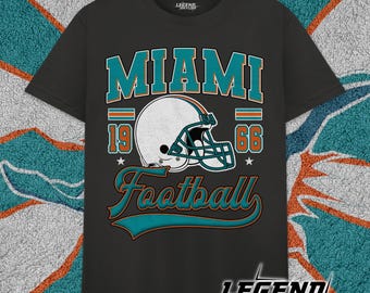 Miami Football Vintage Unisex Retro Style Shirt, Gift for Miami Fans