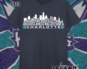 Charlotte Basketball Team 23 Player Roster, Charlotte City Skyline shirt