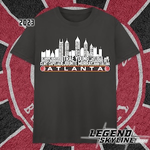 Atlanta Basketball Team 23 Player Roster, Atlanta City Skyline shirt