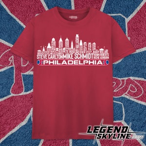 Philadelphia Baseball Greatest Of All Time Team Legends, Philadelphia City Skyline Shirt