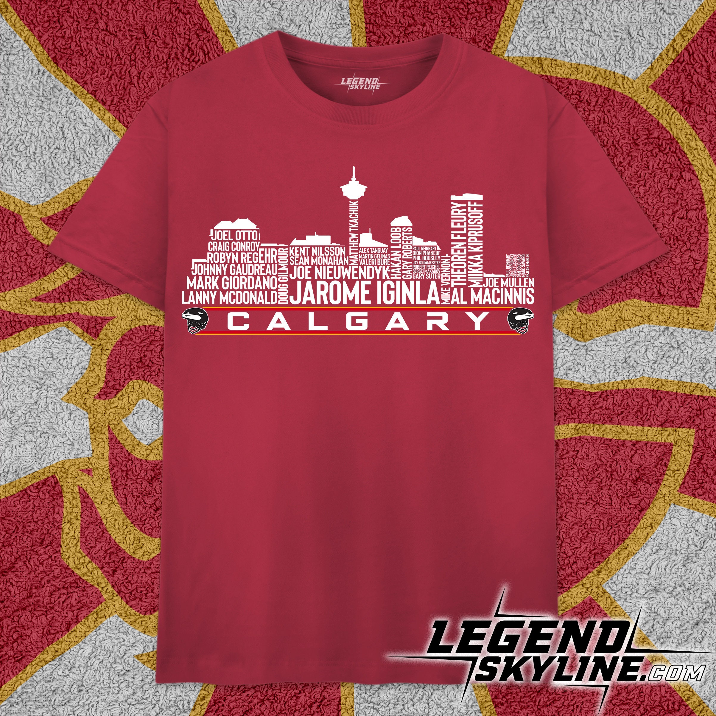 Las leyendas del equipo de hockey de Calgary, el mejor de todos los  tiempos, camiseta con el horizonte de la ciudad de Calgary - Etsy México, image size:2404x2404