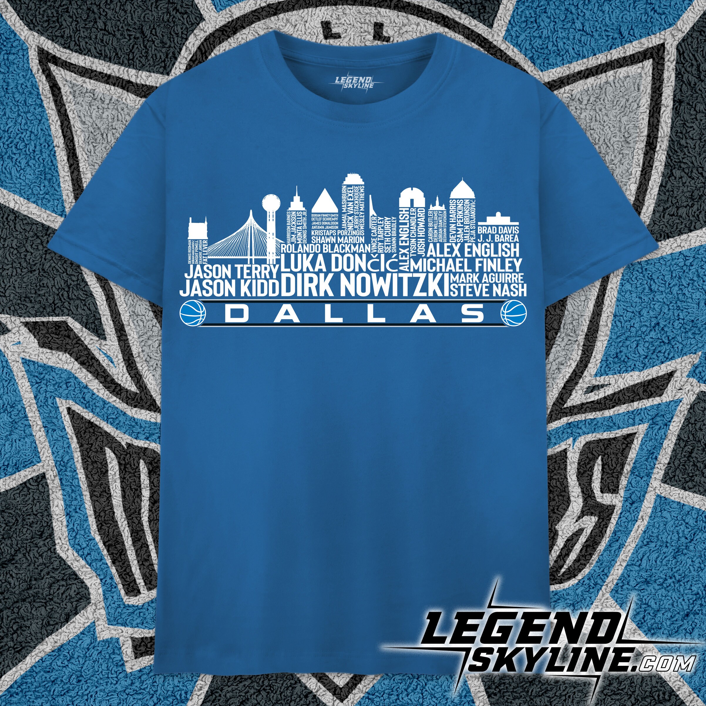Dallas mavericks skyline shirt hotsell