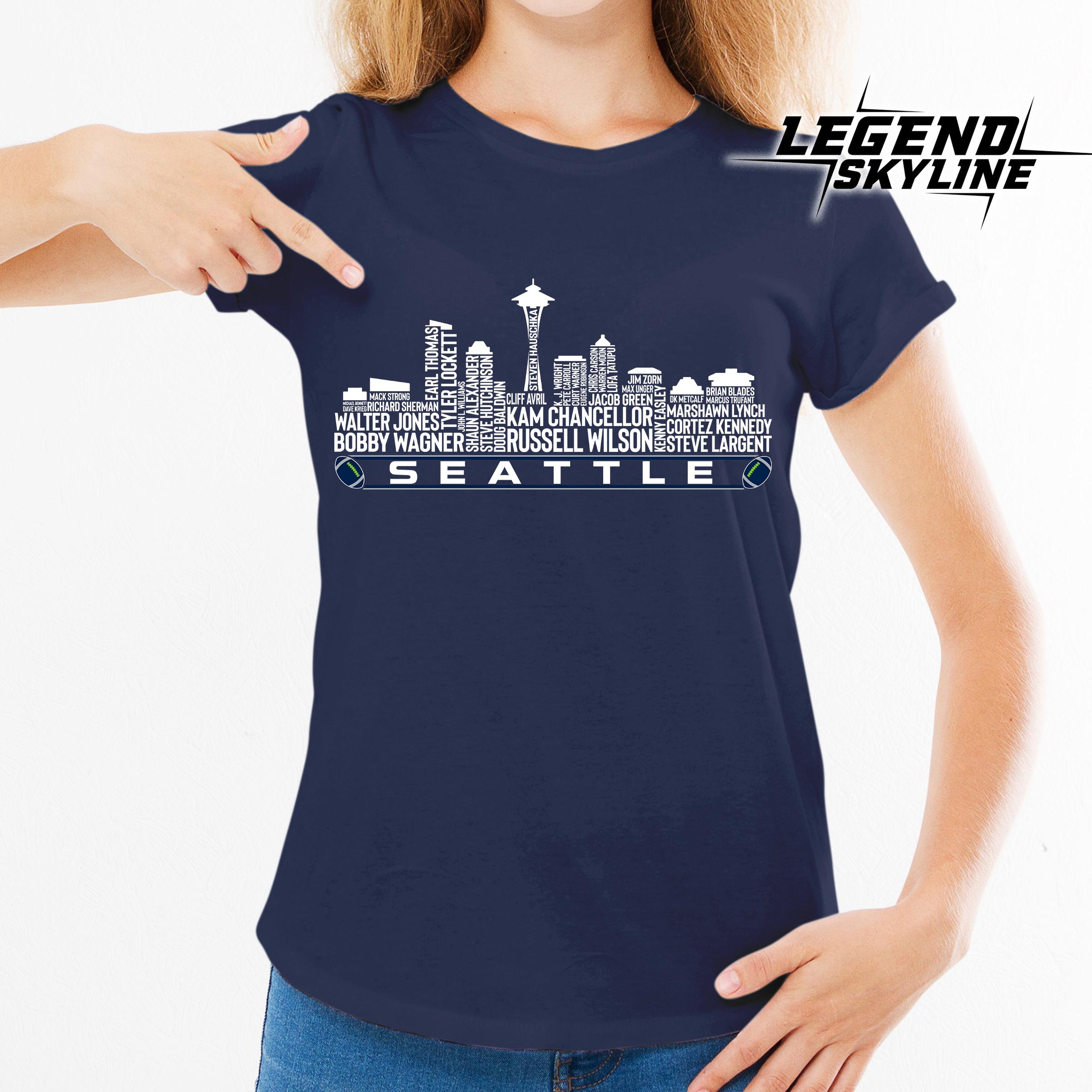 Seattle Team Merch Seattle Football Greatest of All Time Team Legends, Seattle City ...