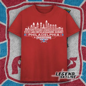 Philadelphia Dream Team Baseball Meister 1980, Philadelphia City Skyline Shirt