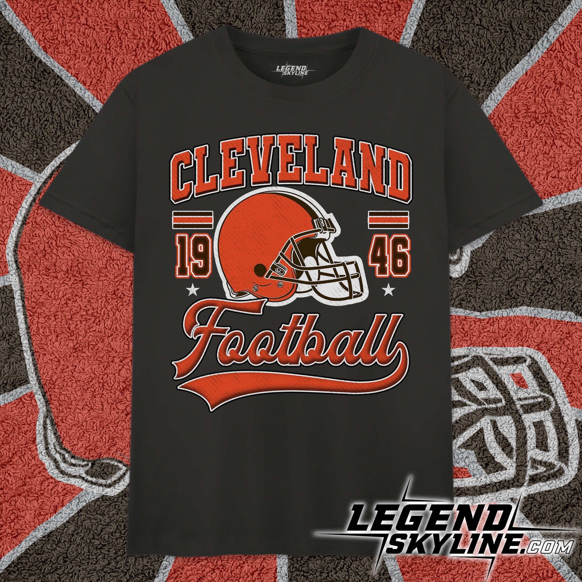Cleveland Football Vintage Unisex Retro Style Shirt, Gift for Cleveland Fans