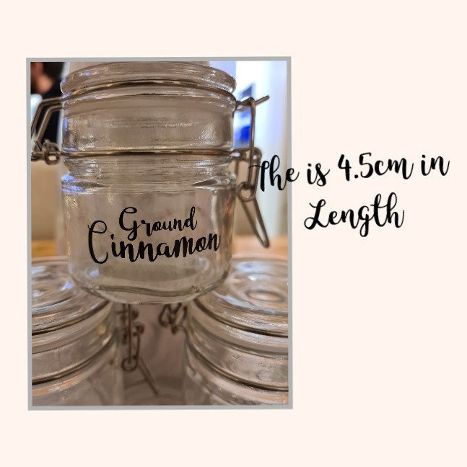 Personalised Name/Jar Vinyl Stickers Etsy