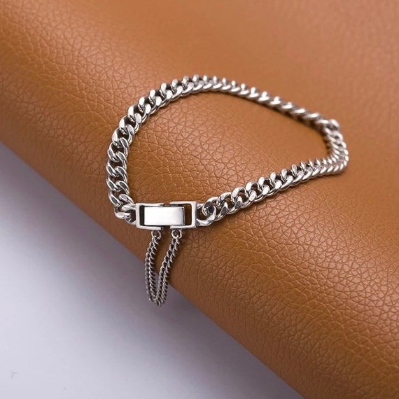 Vintage chunky silver bracelet deals