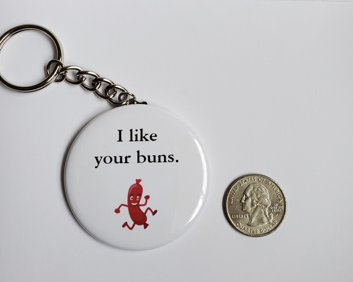 Perverted Keychain Dirty Keychain I Love Your Butt Pun Etsy