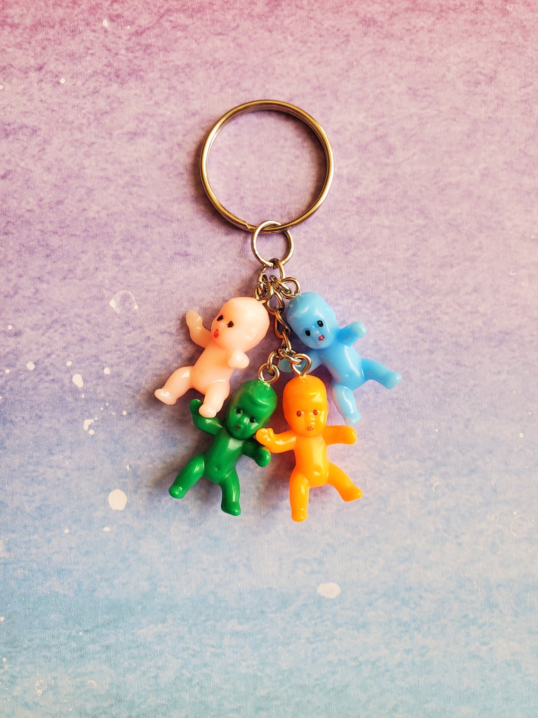 Creepy Baby Keychain Funny Keychain Weird Keychain Unique Etsy