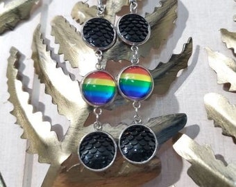 Orecchini LGBTQ, LBGTQ, Pride, Fatto a mano, Idee regalo, Arcobaleno