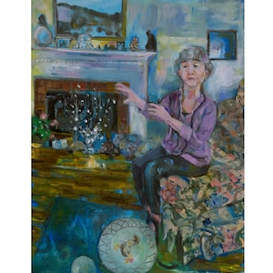 Original Oil Painting &quot;Alyson&#39;s Aliens&quot;
