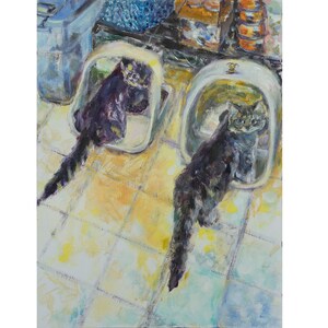 Origineel olieverfschilderij &quot;Foster&#39;s Feast&quot;