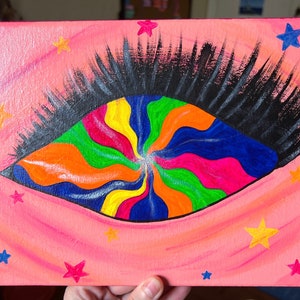 Psychedelic Eye 2.0 - Acrylic on Canvas - 8”x 10”
