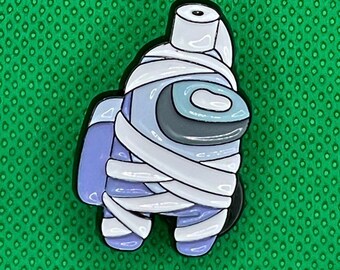 Among Us Toilet paper Mummy Pin