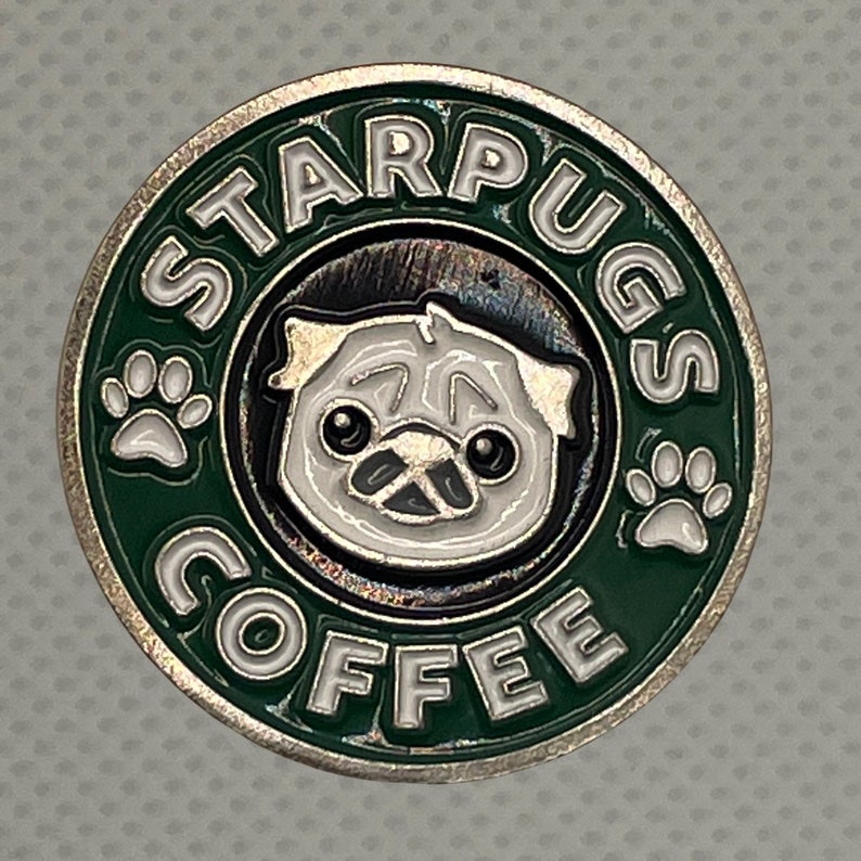 Pug Coffee Pin image 3