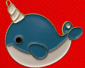 Narwhal Mystical Unicorn Whale Pin