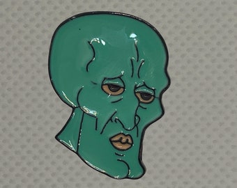 Handsome Squidward Enamel Pin