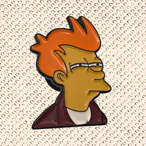 Fry the Space Boy Futurama Enamel Pin image 2