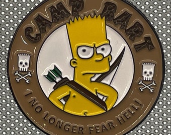 Camp Warrior Bart Pin