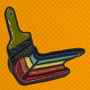 candy paint brush Pin for Sale by Phongphanit Phloideang