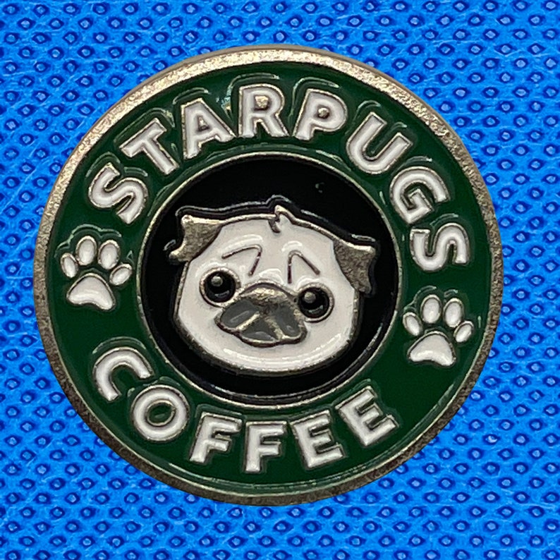 Pug Coffee Pin image 1