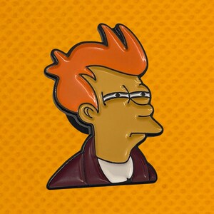 Fry the Space Boy Futurama Enamel Pin image 1