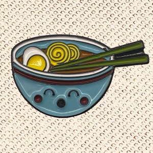 Ramen Noodle Bowl Pin image 4