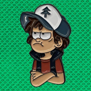 Dipper Boy from Gravity Falls Enamel Pin image 1