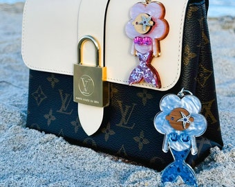 Luxury Mermaid Bag Charm/Purse Charm/Cute Bag Charm/Pink Mermaid/Blue Mermaid