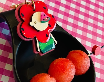 Redesigned Handmade Watermelon Bag Charm – Cute Luxury Purse Accessory