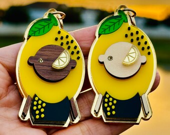 Luxury Handmade Lemon Bag Charm