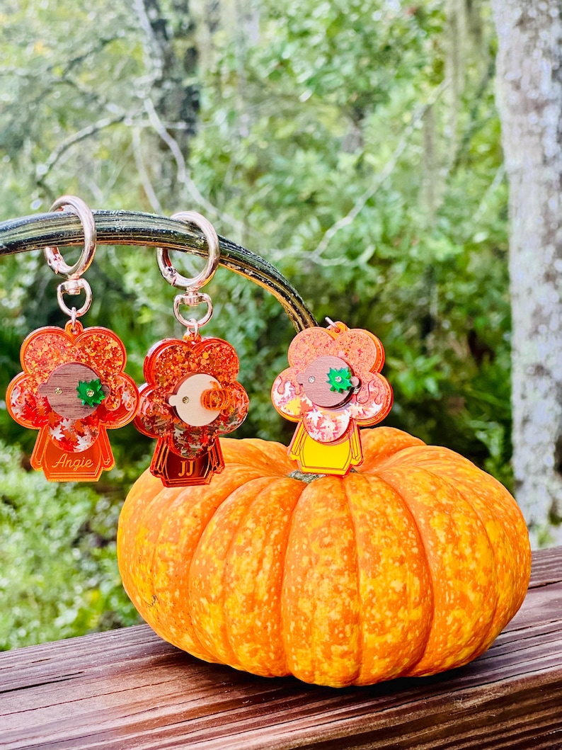 NEW VERSION!!! Luxury Handmade Fall Bag Charm/Autumn Purse Charm/Bag Accessories image 1