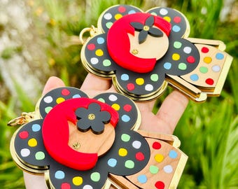 NEW MEGA!!! Luxury Handmade Multicolored Polka Dot Girl Bag Charm/Purse Accessory/Cute Purse Charm/Gift for Her