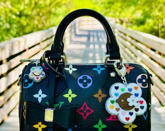 New Exclusive Luxury Handmade Multicolor Hearts Bag Charm/Purse Charm/Bag Accessories