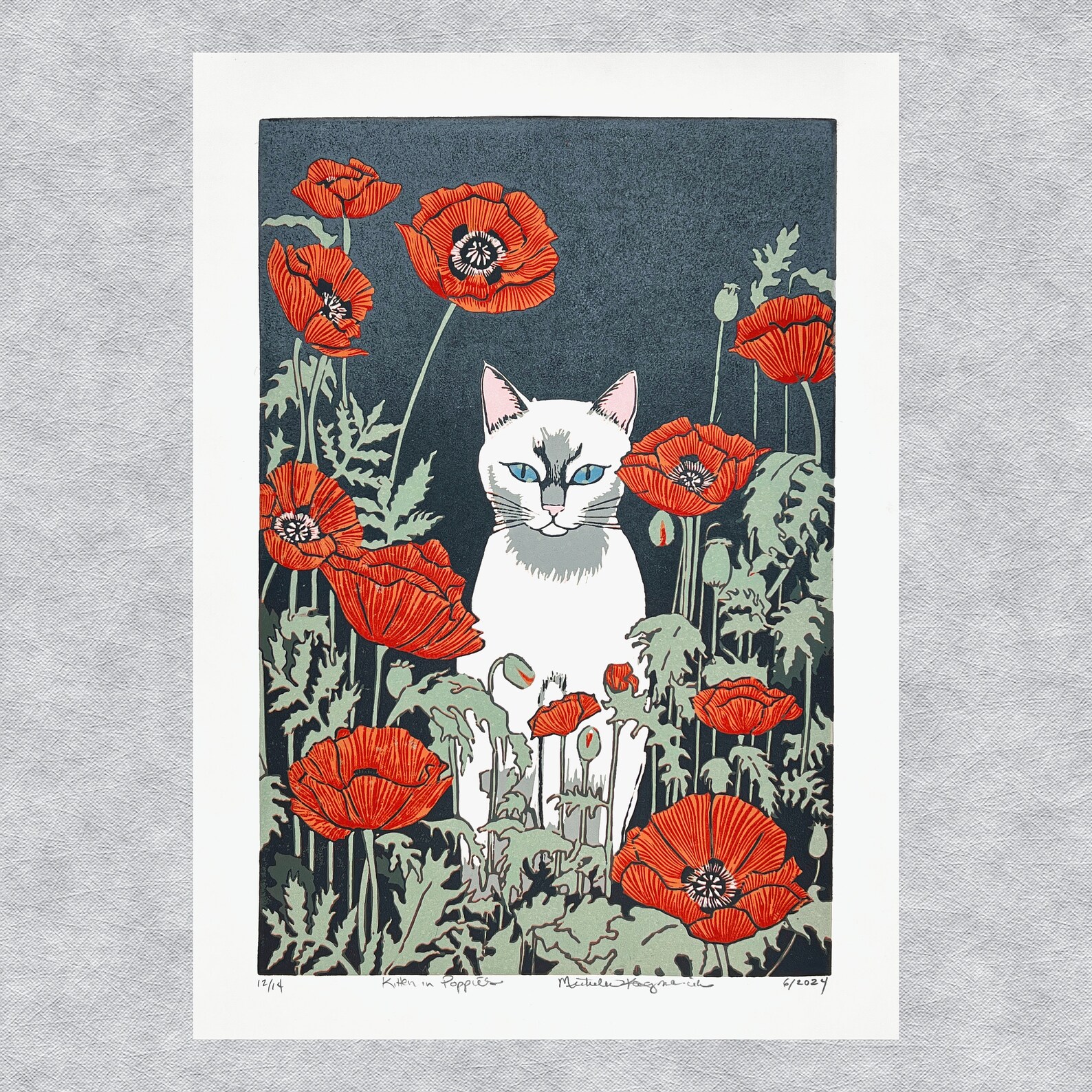Siamese Cat Print | Hand-carved Art | Cat Art Decor | Cat Mom Gift ...