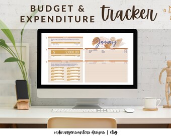 SALE! Excel Template for Budget Tracker & Planner | Finance Organizer | Daily Log, Monthly Plans, Goals Setting, Yearly Overview