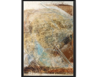 Quiet Form I Wall Art | Abstract Earth Tones Matte Canvas Framed 16x20 and 20x30