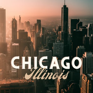 Chicago Wall Art, Wall Art Print Poster, Trendy Wall Art, Y2K Decor