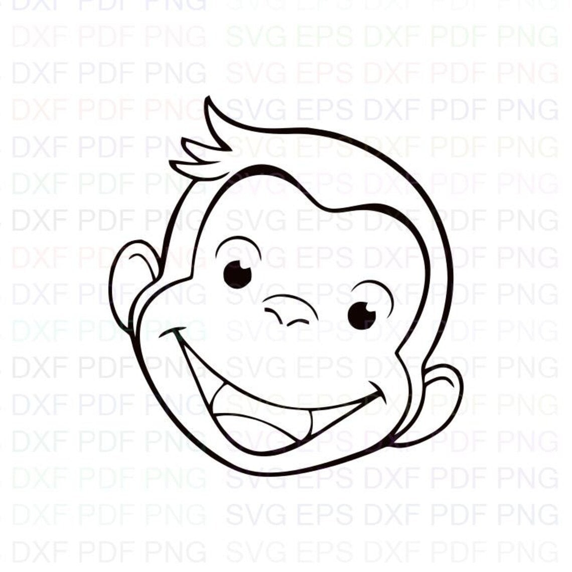 Outline Svg Dxf Eps Pdf Png Cricut Etsy