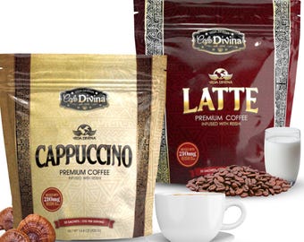 Café Cappuccino , Latte , Mocha , Dark , Hazelnut Latte