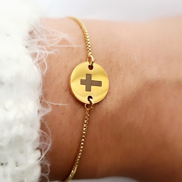 Cross Bracelet / Christian Bracelet / Catholic Bracelet / Faith Bracelet / Bible / Jesus Bracelet // Adjustable Bracelet, Sliding Bracelet