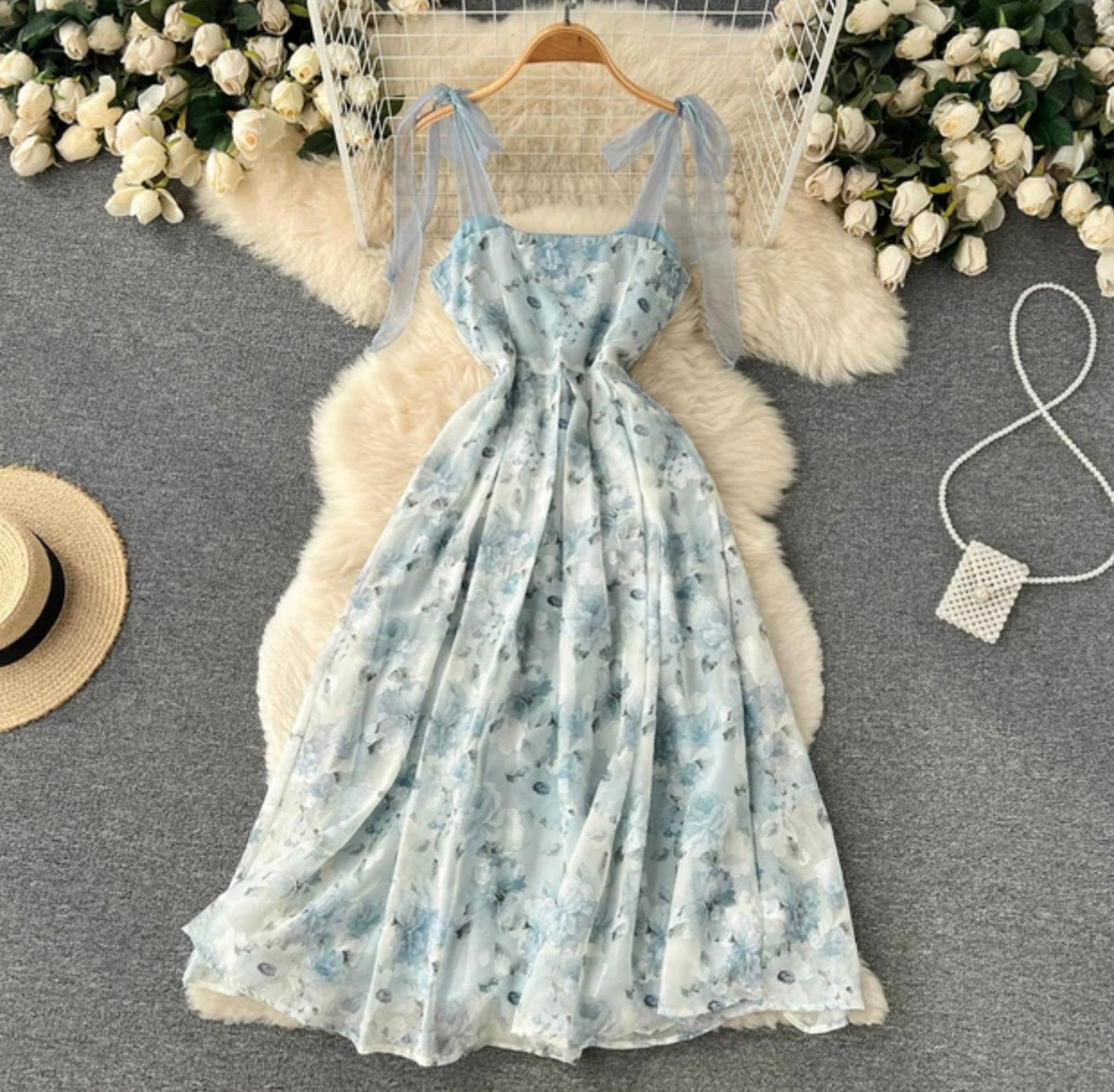 Cottagecore Clothing-spring Floral Dress-vintage Prairie - Etsy