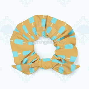 Sea Salt Ice Cream Kingdom Hearts Inspired Scrunchie Hair Tie