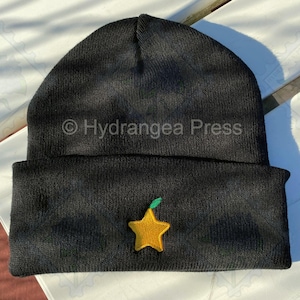 Embroidered Paopu Fruit Kingdom Hearts Inspired Beanie Hat