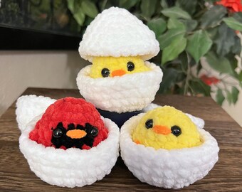 Interactive Crochet Hatching Chick