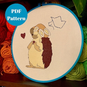 Alice Hedgehog Spiritfarer Cross Stitch PDF Pattern