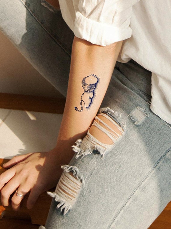 Acheter Lion croix tatouage temporaire fille enfants adulte